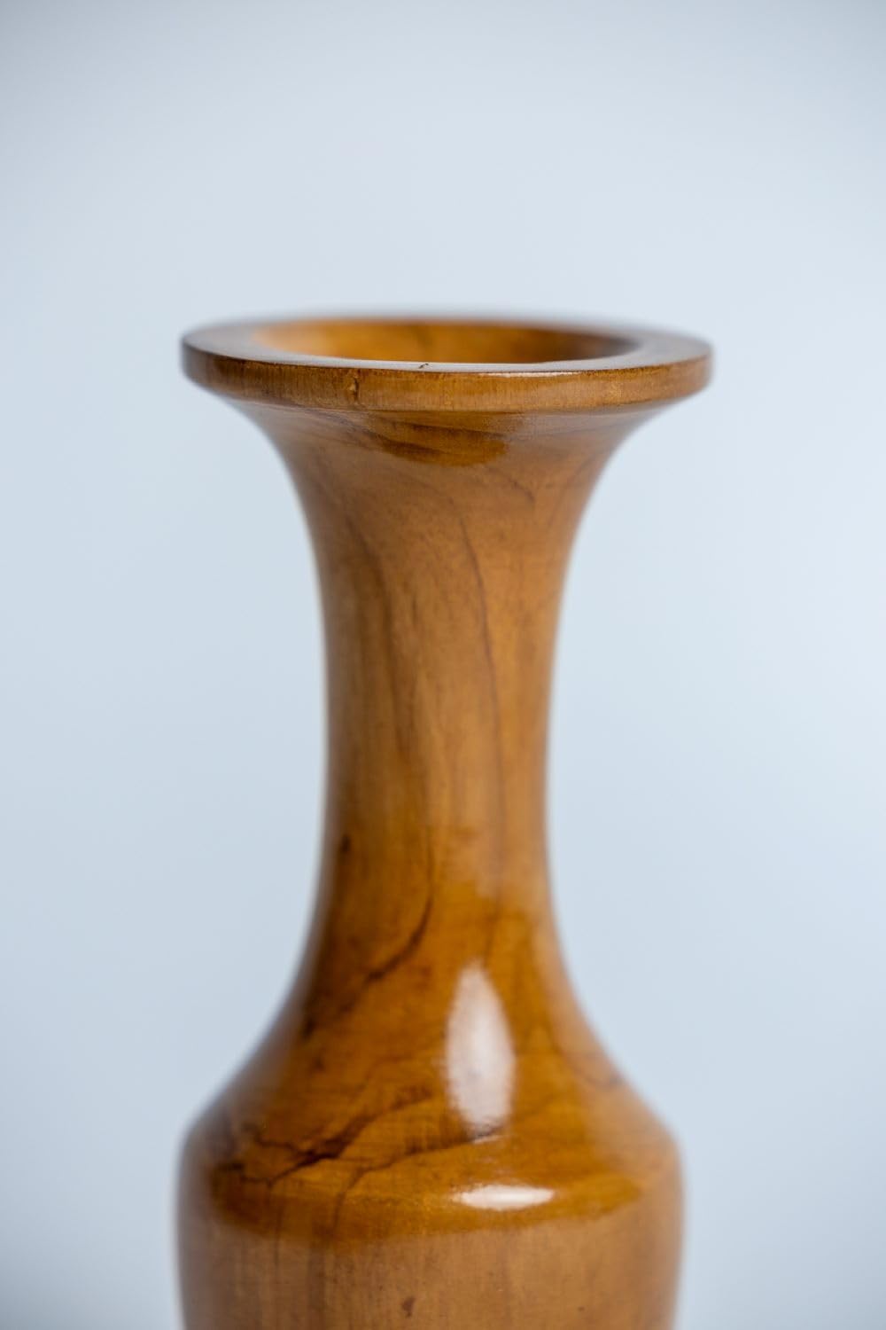 Natural Wood Vase for Home Decor, Office Decor, Wedding Decor, 8 inches Tall