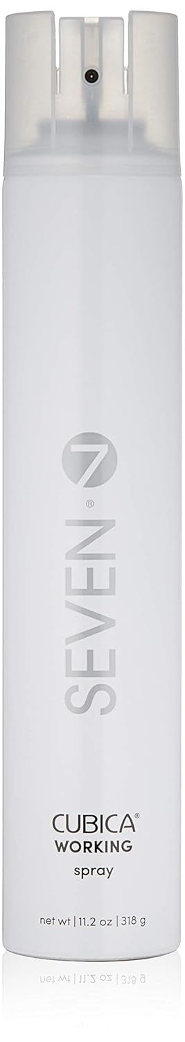 SEVEN Cubica Working Hairspray for Women, Heat Protectant Spray for Fine Hair, Flexible Hold, Anti-Frizz, Lightweight Heat Protection Spray for Hair Styling, Aloe Vera & Green Tea, Made in USA, 11.2oz SEVEN Cubica Working Hairspray for Women, Heat Protectant Spray for Fine Hair, Flexible Hold, Anti-Frizz, Lightweight Heat Protection Spray for Hair Styling, Aloe Vera & Green Tea, Made in USA, 11.2oz