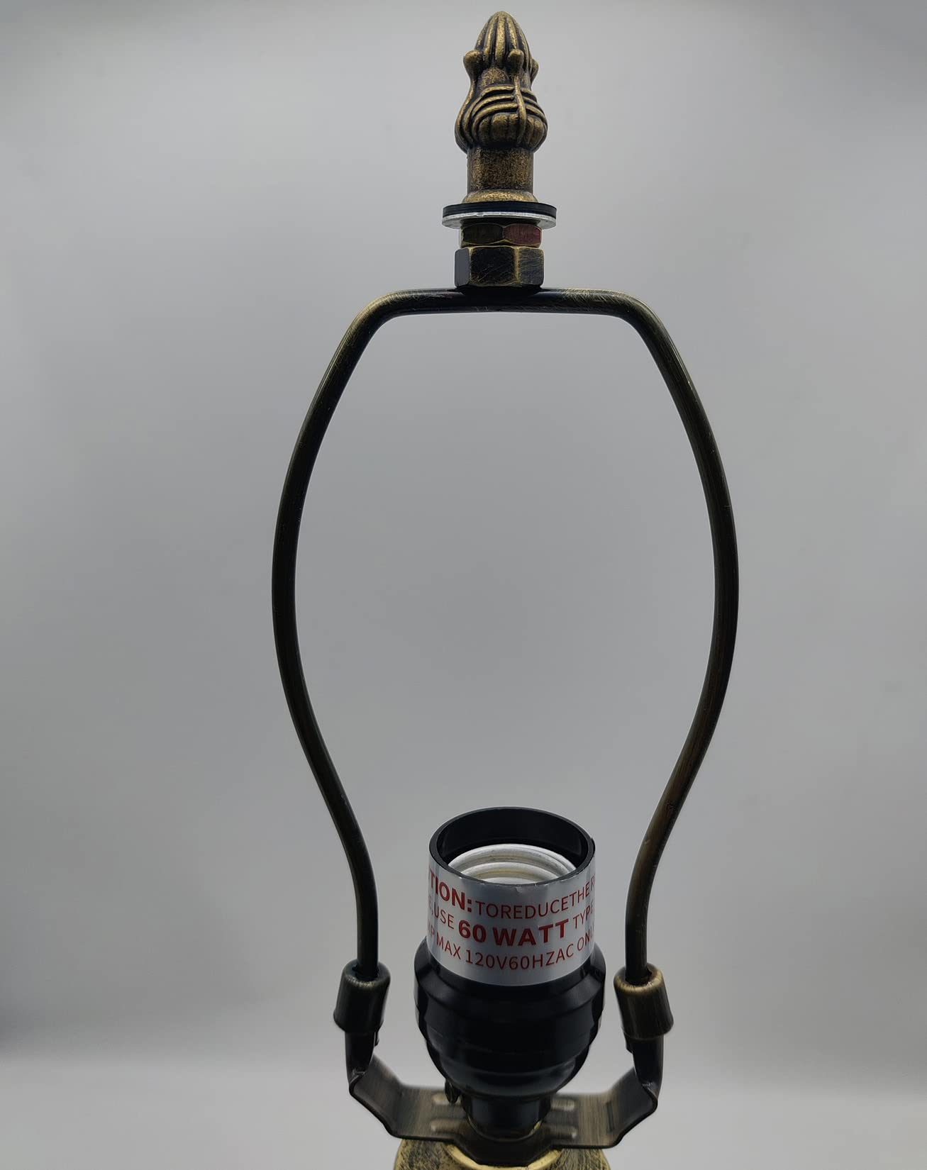 BOTOWI Tiffany-Stil Tischlampe Basis Ersatz nur Lampenfuß aus Aluminiumlegierung ohne Schirm 18" Höhe Lampenfuß-Ersatz Passend für 12 Zoll Tiffany Style Stained Glass Lampenschirme