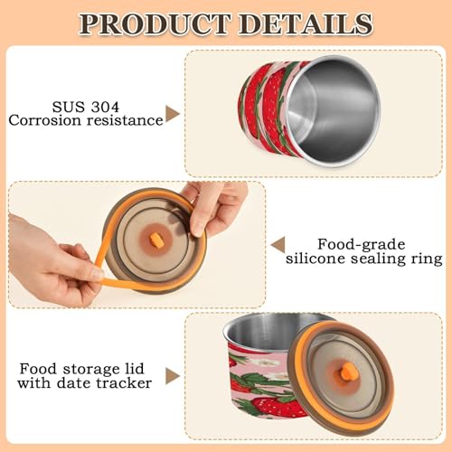 Envase de Café de Acero Inoxidable 900ml con Tapa Hermética miniatura 4
