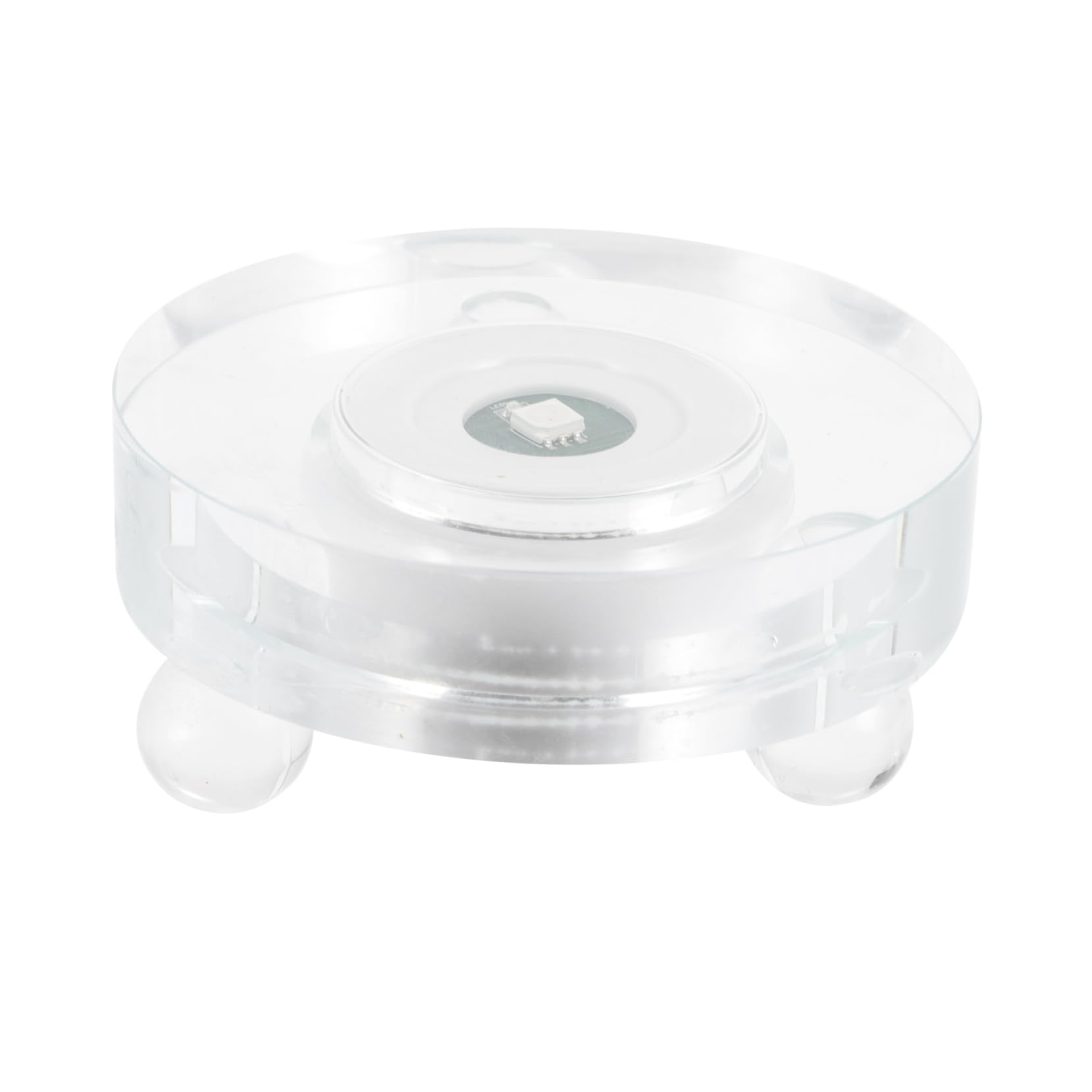 DIYEAH Glowing LED Crystal Ball Stand Rechargeable Luminous Base for Night Displays Powered with Hours for Home Decor and Craft Showcases