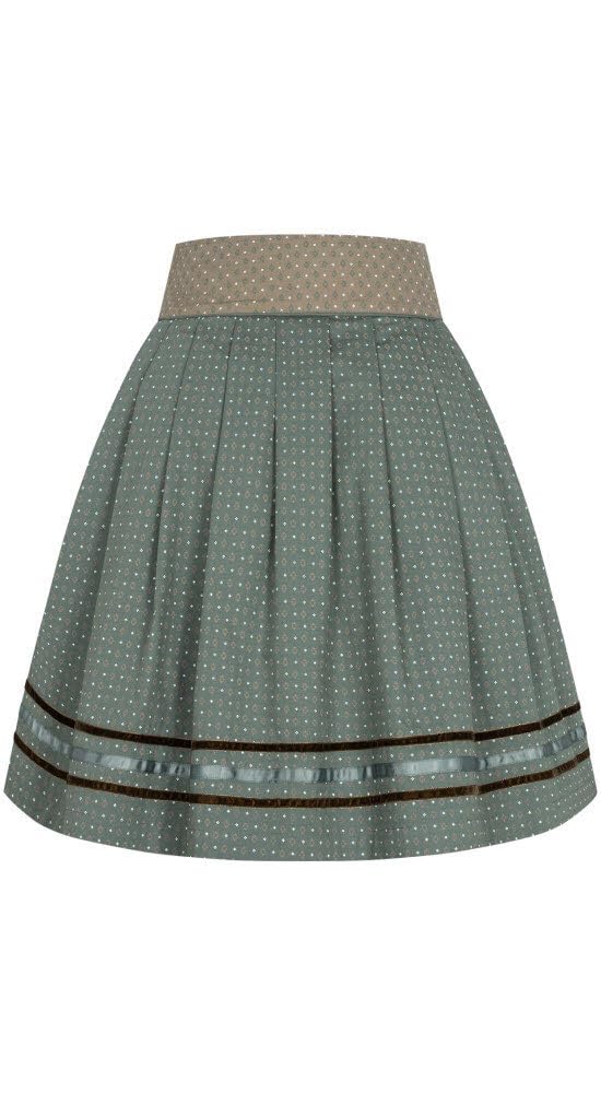 Nübler Rock Damen - Trachtenrock, Moderne bayrische Tracht, Rock Giulia Salbei