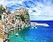 Paesaggio Puzzle fai da te Spiagge Città della Calabria Castello medievale italiano 1000 pezzi Puzzle in legno I migliori giochi di decompressione per famiglie per adulti