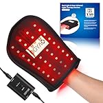 HAIYUE Red Light Therapy Device Mitten with 880nm Infrared Light Therapy Pulse Mode for Hand Finger Body, New Flat LED Lights Pain Relief Muscle Relax Home Office Use Gift for Men & Women