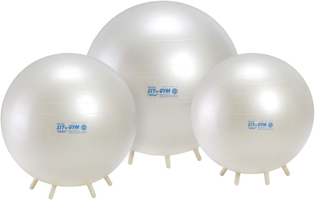 Bеѕt Cуbеr Dеаlѕ 🔥 Gymnic Sit 'n' Gym Perla 55 Burst-Resistant Fitness Chair, Pearl White