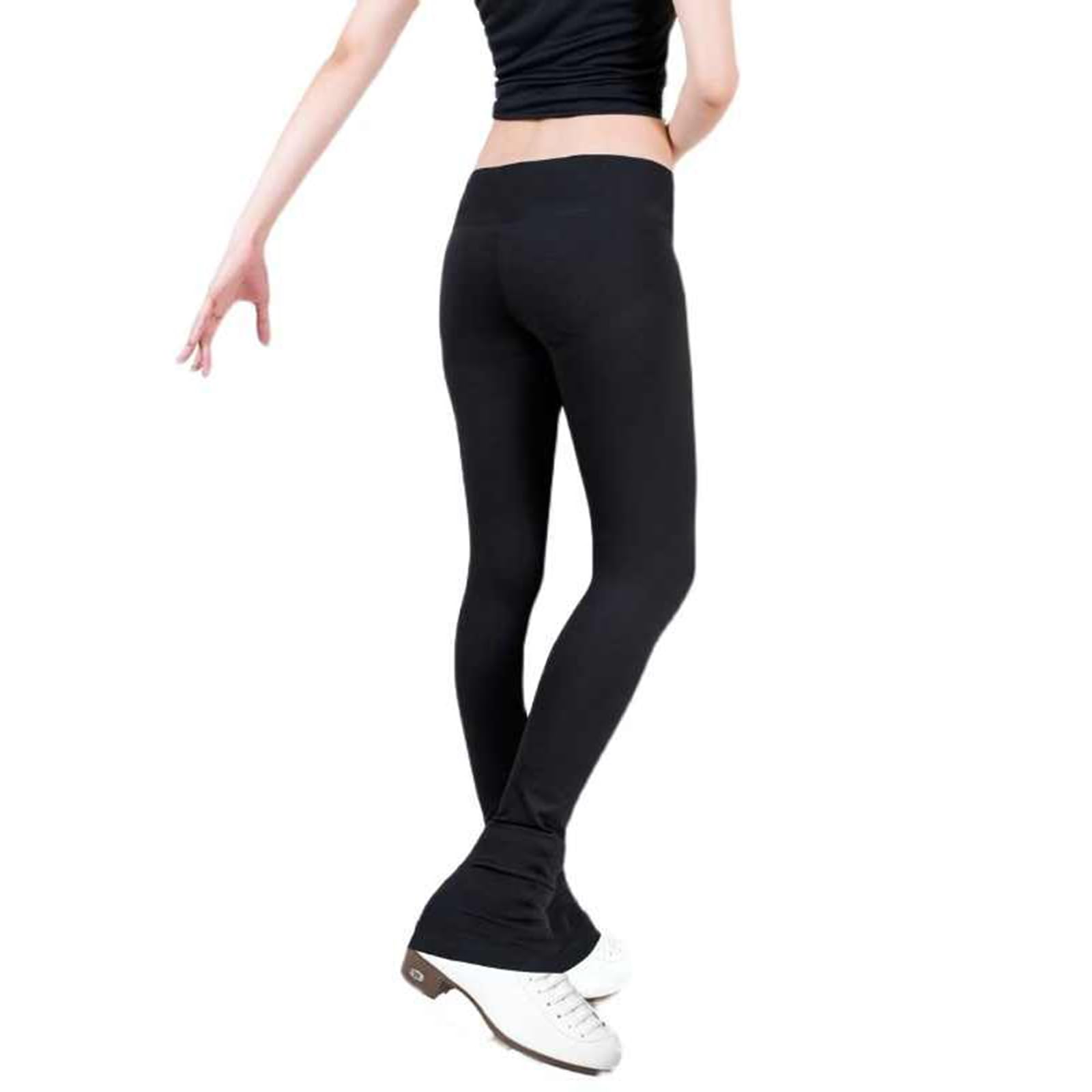 Filles Pantalons De Patinage,Legging De Patinage Artistique,Collant Patinage Artistique Femme,Solide Et éLastique,Convient Aux Jeux D'EntraîNement sur Glace