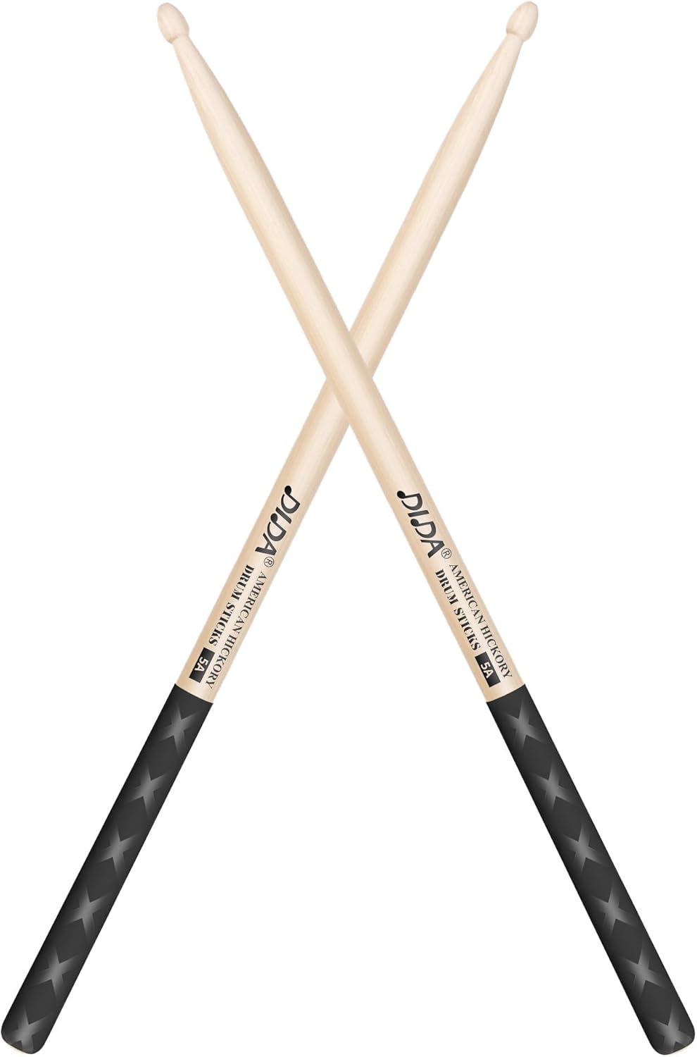 Drum Sticks, American Hickory Drumsticks, Drumsticks for Drum, Non-Slip Grip, Percussion Drumsticks for Professional, Live Performance & Drum Kit Practice Accessories (1 Pair, 5A)