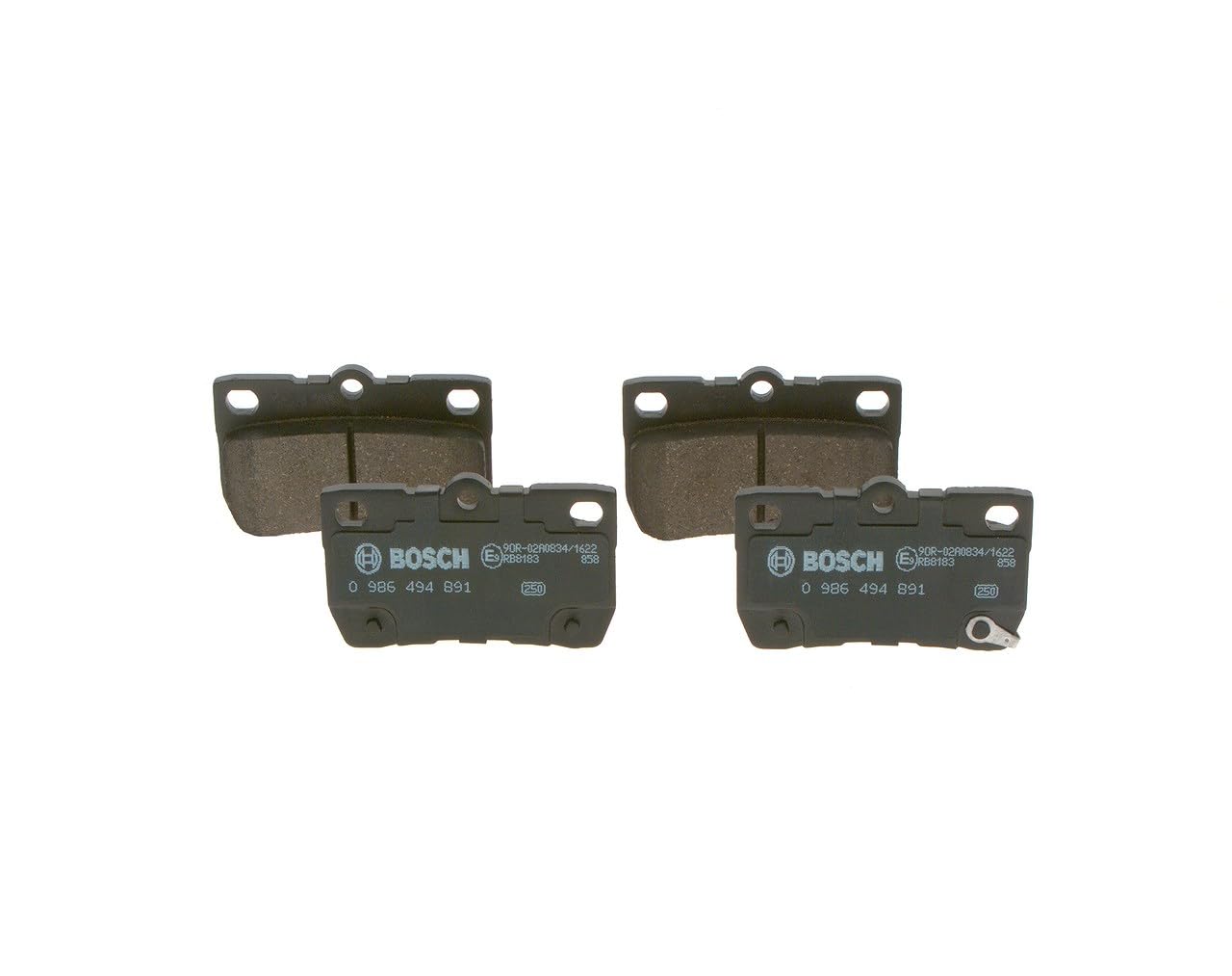BOSCH 0986494891 Brake Pad Set For Disc Rear 15.5mm Thickness Fits Lexus GS IS C