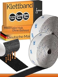 ToolTopia 3M Klettband 50x5 Schwarz