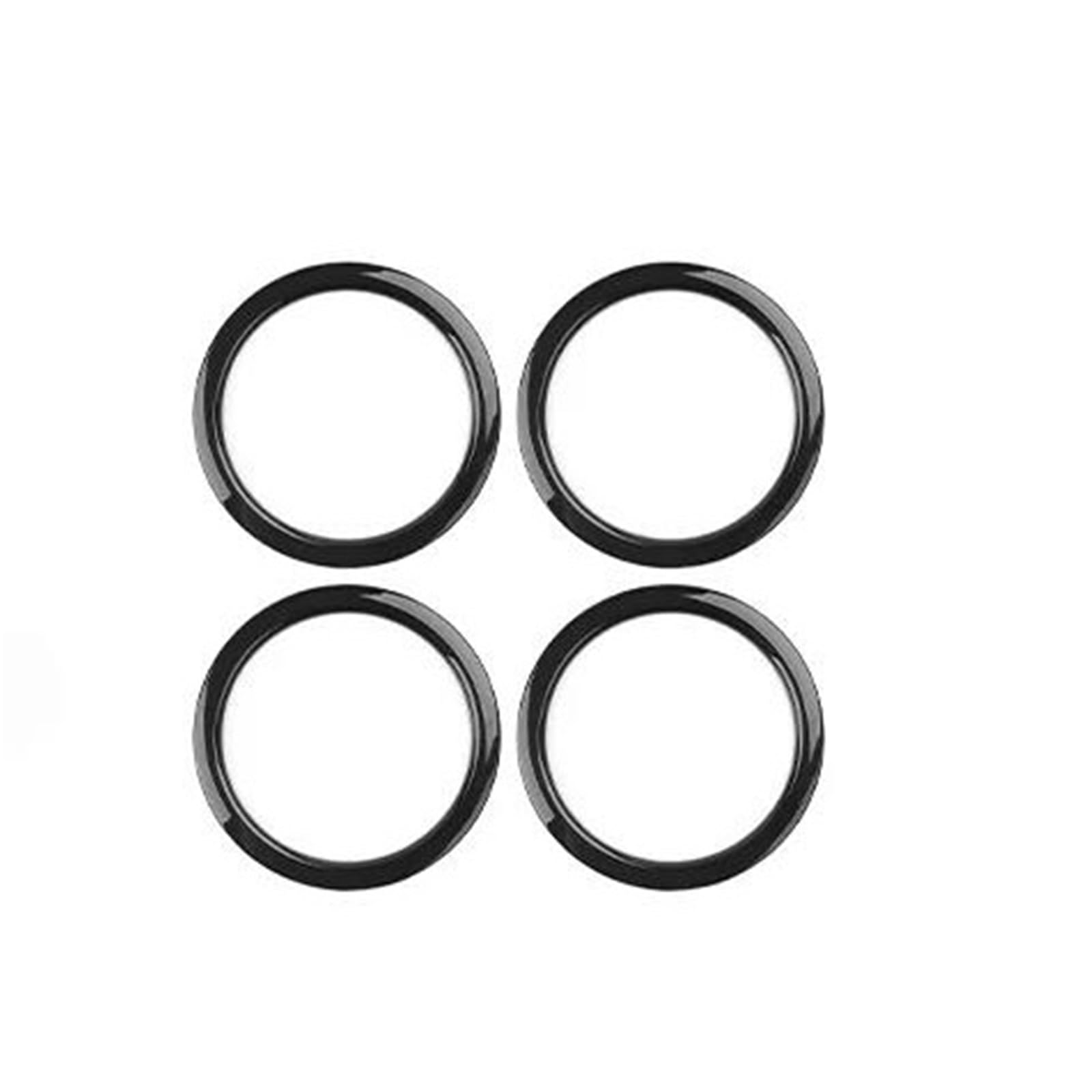 Car Air Conditioning Vent Switch Buttons Frame Cover Trim for KIA EV9 2024 2025 LHD RHD Interior Decal Trim(Black)