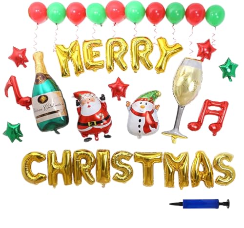 【 豪華セット 】iikuru クリスマス バルーン 飾り セット 風船 サンタ 室内 飾り付け クリスマスパーティー デコレーション