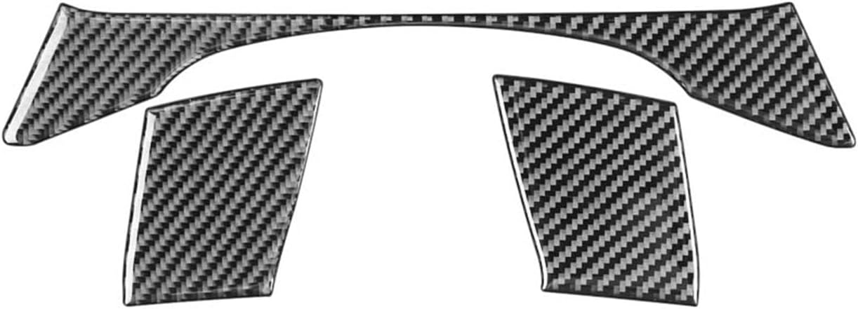 Real Carbon Fiber Interior Accessories Sticker Compatible with Honda 11th Gen Civic/Civic Hybrid 2022 2023 2024 2025 2026 Car Speedometer Frame Decal Trim Decor Cover Black