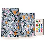 Installation simple des piles : les bougies utilisent 3 piles AAA (non incluses), la télécommande utilise une pile bouton CR2032 de 3 V. Allumez toujours l'interrupteur inférieur avant d'utiliser la télécommande pour un contrôle parfait.