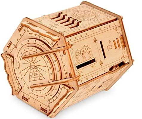 ESC WELT Fort Knox PRO - Escape Room in a Box - Brain Teaser Puzzles for Adults & Kids - 3D Puzzles for Adults - Puzzle Games - Cash Puzzle Money Box - Wooden Puzzle - Board Games for Family Night