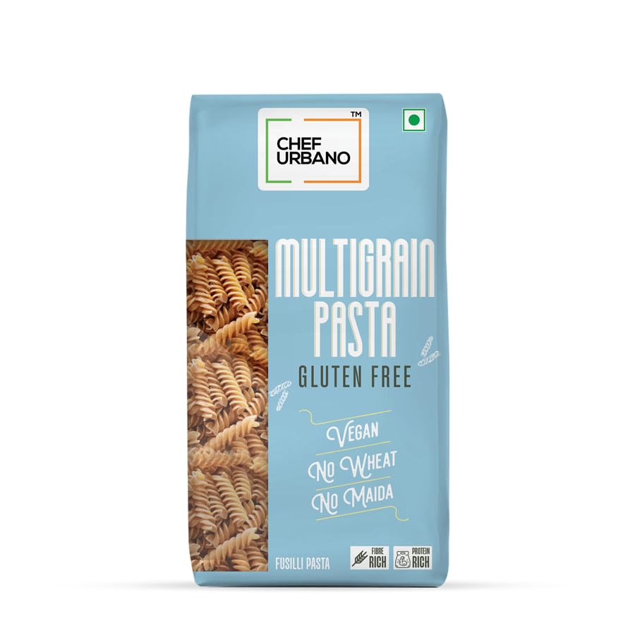 Image of Chef Urbano Gluten Free Multigrain Fusilli Pasta 250 Gms | No Maida | No Wheat | No Transfat | Healthy Pasta | High Fibre | High Protein