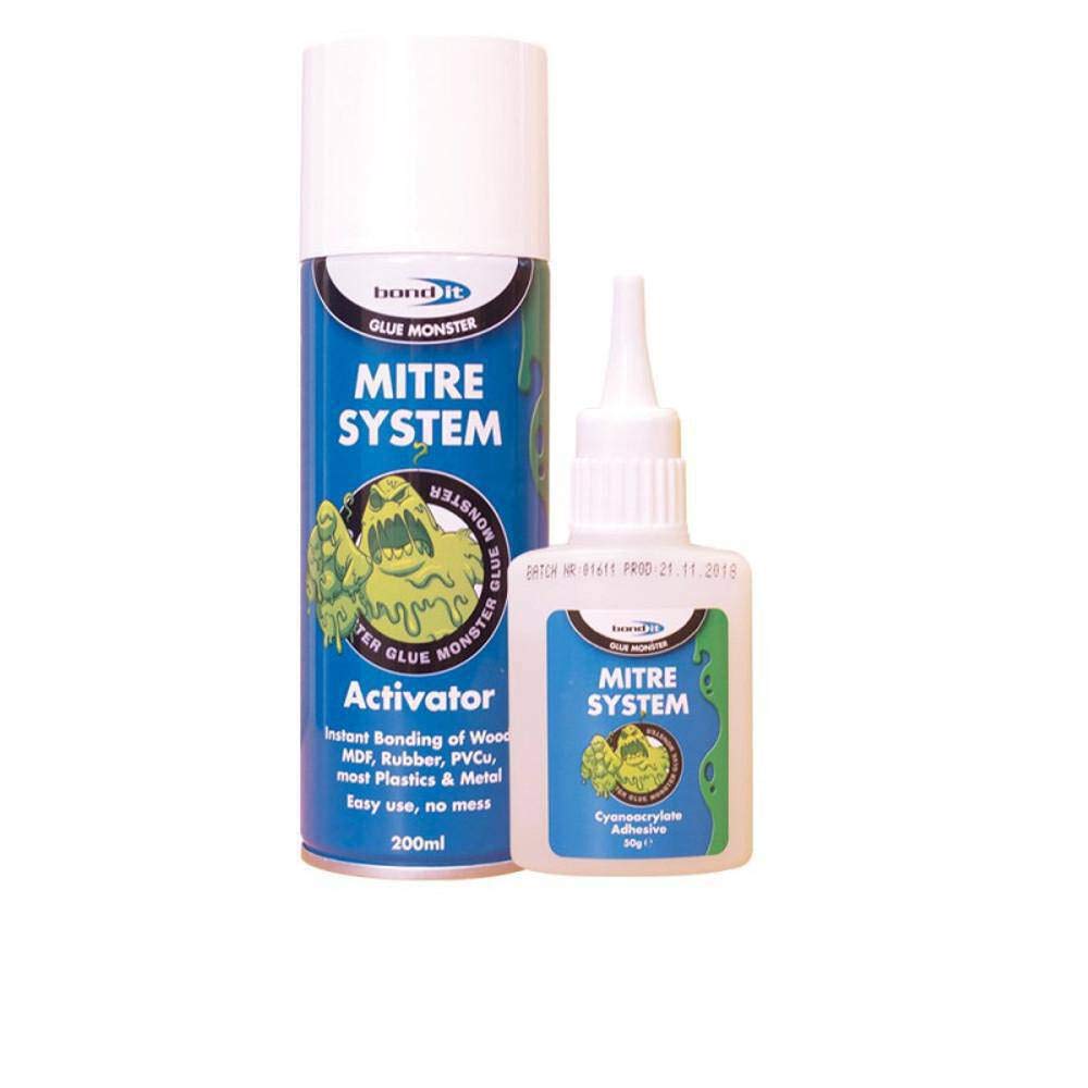 BDMI Superglue Activator Mitre Adhesive, Clear