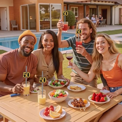 24 pitillos biodegradables de papel para fiesta miniatura 3