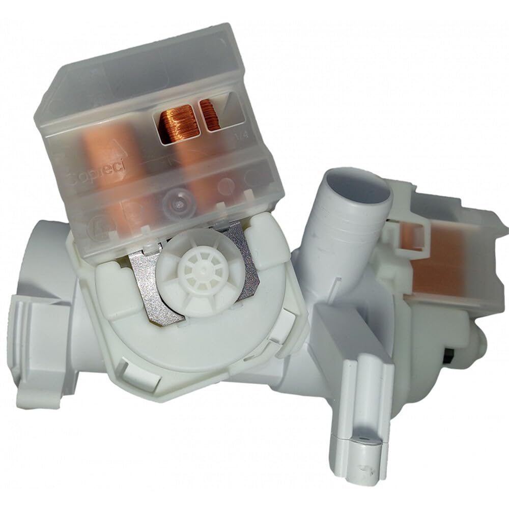 REPORSHOP - Bomba Desague Lavadora 2 Bombas compatible con Brandt compatible con Fagor L71B016I6