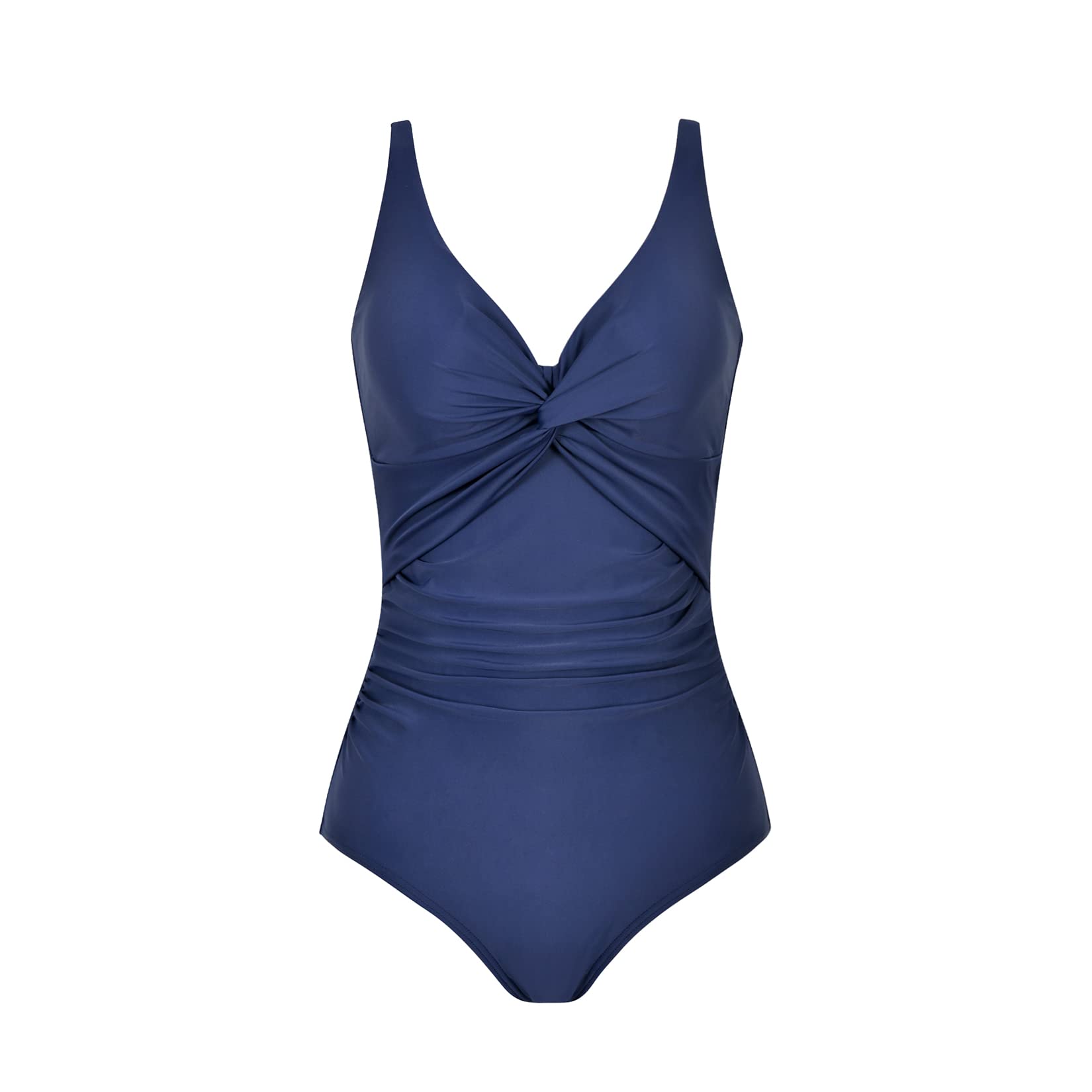WIN.MAX Costumi da Bagno Interi per Donna Scollo a V Costume Intero Donna con Controllo della Pancia Monokini con arricciature, per Coppe da D a G