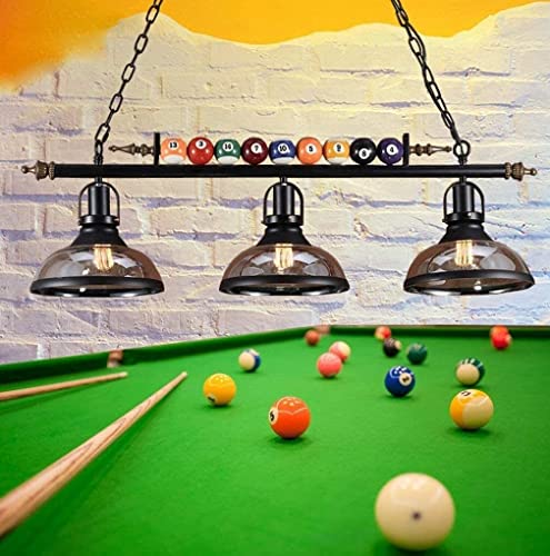Lustre de billard pour éclairage de table restaurant et bar