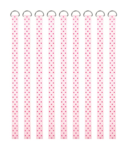9 Pieces Bow Holders For Girls,Headband Organizer For Baby,Bow Organizer For Girls Hair Bows,Bow Clips Storage Hanger (3-Feet,Pink)