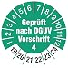 Produktbild 50 Stück Prüfplaketten 30 mm geprüft nach DGUV Vorschrift 4 Prüfetiketten 2019-2024 Rollenware stark haftend