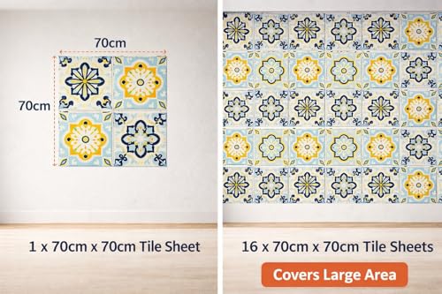 Image of Barebeauty 3D Wall Panel Wallpaper, Self Adhesive PE Foam Brick Sticker, Waterproof Wall Covering for Home Decor, 70 x 70 cm (Pack of 50, 263.5 Sq. Ft. Approx)