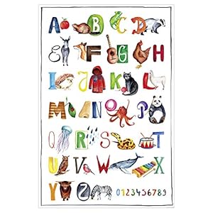 Close Up De ABC Premium poster voor kinderen, alfabet leerkunstposter – 61 x 91,5 cm, UV-lakcoating