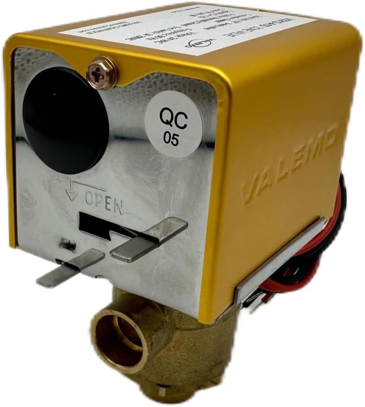 V3212-A1S Motorized Zone Valve, 3-way, 1/2" Sweat, Normally Closed, 24 VAC with End Switch