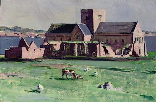 Art Tableau Abbaye d'Iona affiche décoration murale chambre bureau