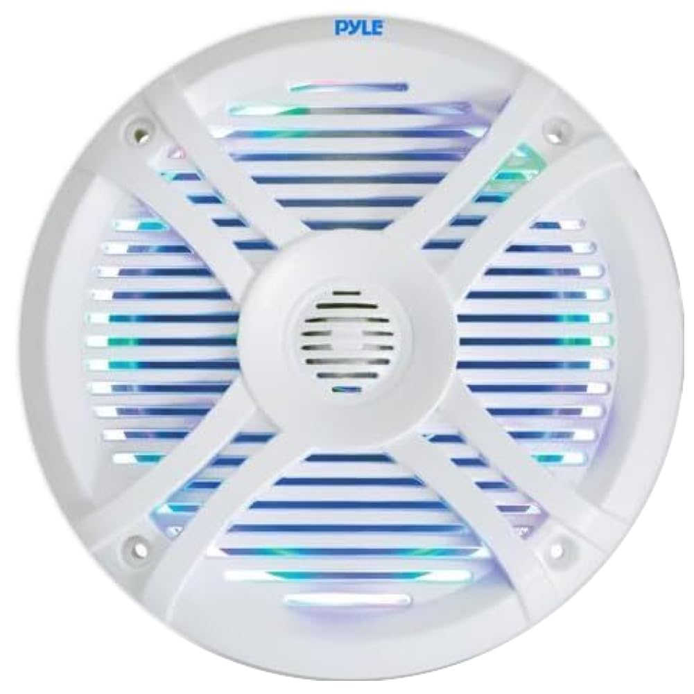 2 HYDRA PLMRX68LEW altoparlanti marini a 2 vie da 6,5" 16,5 cm 165 mm, 125 watt rms 250 watt max, 4 ohm, impermeabili, con led rgb, a coppia + telecomando omaggio