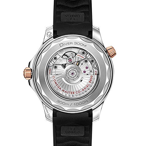 Omega Seamaster Automatic Steel & 18kt Sedna Gold Black Dial Men's Watch 210.22.42.20.01.0022