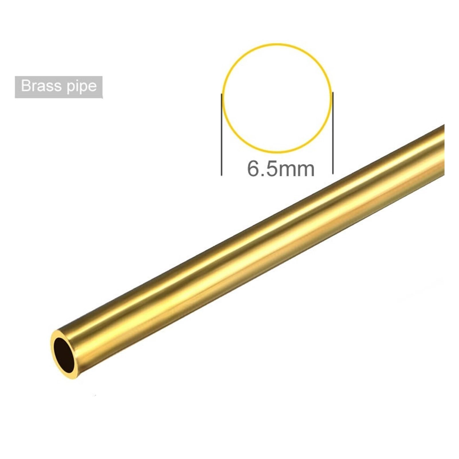 Tube Laiton H62 Diamètre Extérieur 35mm - Différents Diamètres Intérieurs - Tige Creuse Capillaire