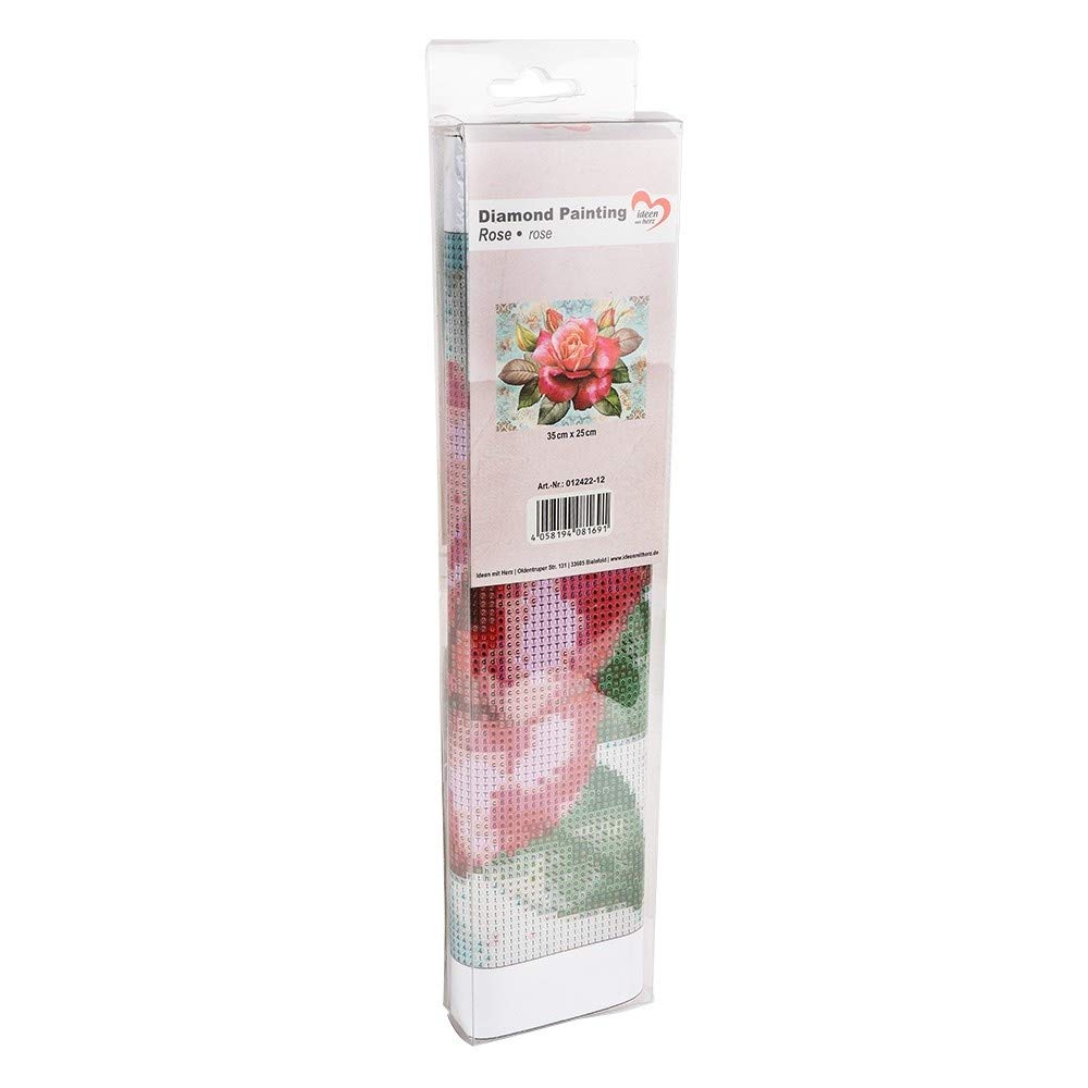 Ideen Mit Herz 5D Diamond Painting - Diamant Malerei Set 35x25cm Mit Runden Steinchen & Zubehör