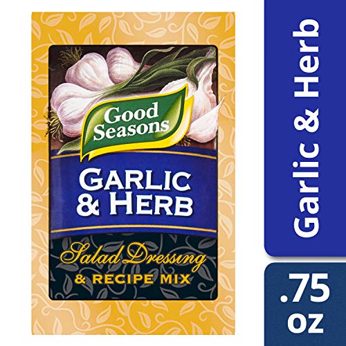 4 Pack Good Seasons Garlic & Herb Salad Dressing & Recipe Mix, 0.75 Oz (Envelope)