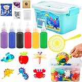 Elfe de l'eau Magique, Kit de Perles d'animaux d'eau de Gels Magiques 3D Créatifs, Fabriquez Vos Propres Figurines Fantastiques de Gels d'eau Colorés, Kit de Bricolage D'expériences (6 Couleur)