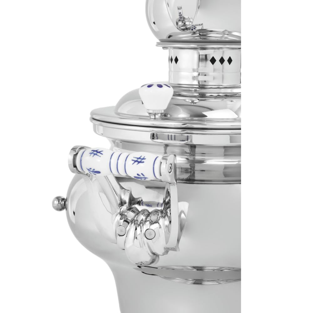 MBH - Samovar de 15L profesional con tetera. Hervidor de agua industrial con asas de cerámica para hosteleria.