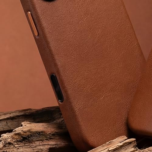 Housse cuir iPhone 17 marron étui protection Pack & Smooch végétal - 3