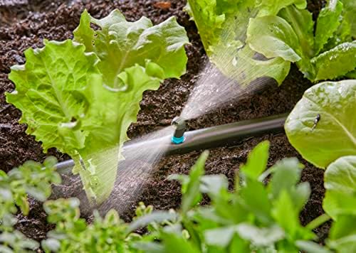 Gardena system Micro-Drip dysza pasmowa: Dysza rozpylająca do systemu nawadniania, do wąskich podłużnych powierzchni maks. 0,6 x 5,5 m, prosta technika połączeniowa (13319-20)