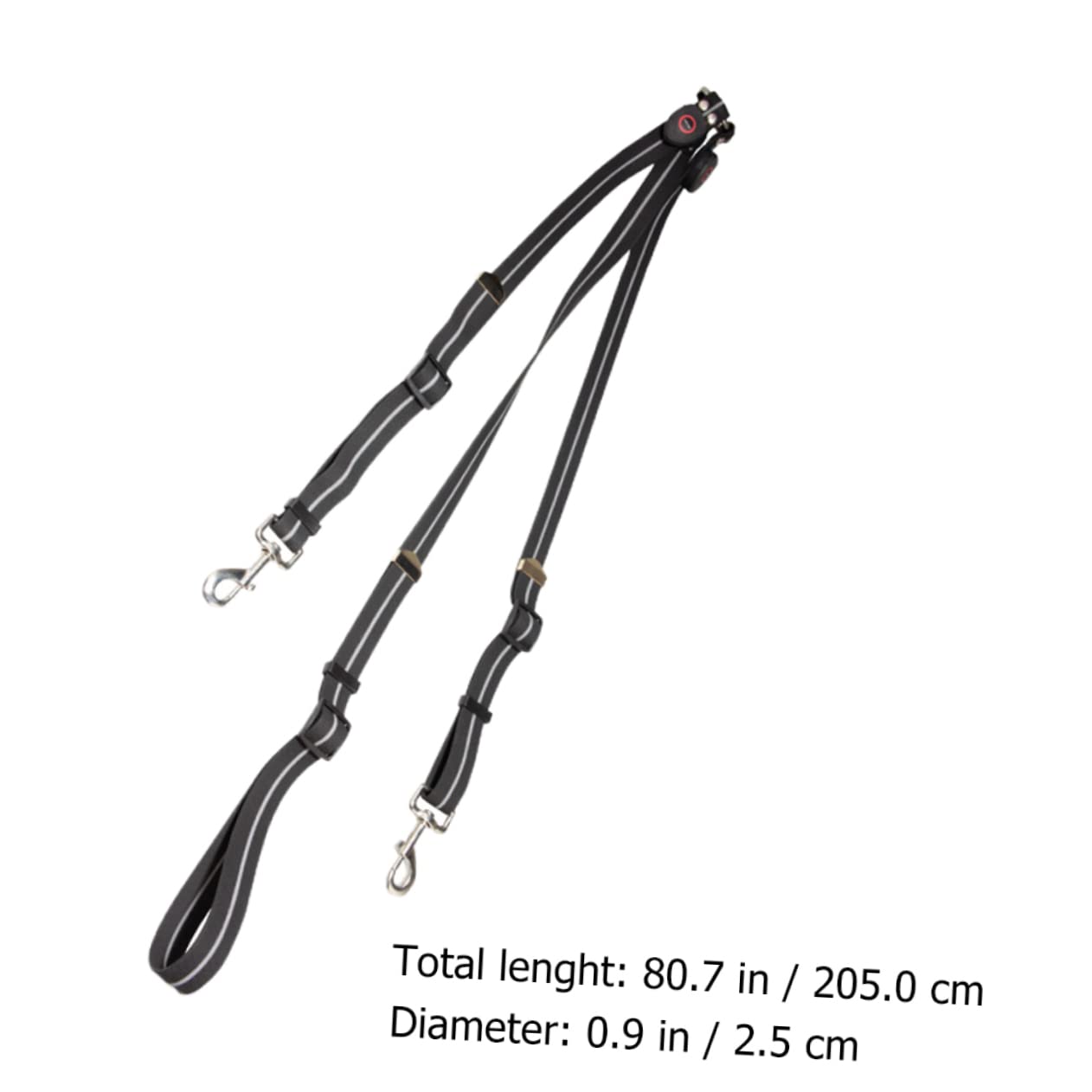 Cuerda de Tracción Ajustable para Caballo LED Recargable Negro | Pu, Carcasa Abs Smd y Aleación de Aluminio, Diseño, Accesorio para Aficionado Ecuestre Estilo Aleatorio