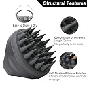 InfiSoul Silicone Scalp Massager & Shampoo Brush | Soft Scalp Scrubber for Deep Hair Cleaning | Exfoliating Massage Brush for Men & Women | Anti Dandruff Hair Care Tool with Ergonomic Grip gallery image