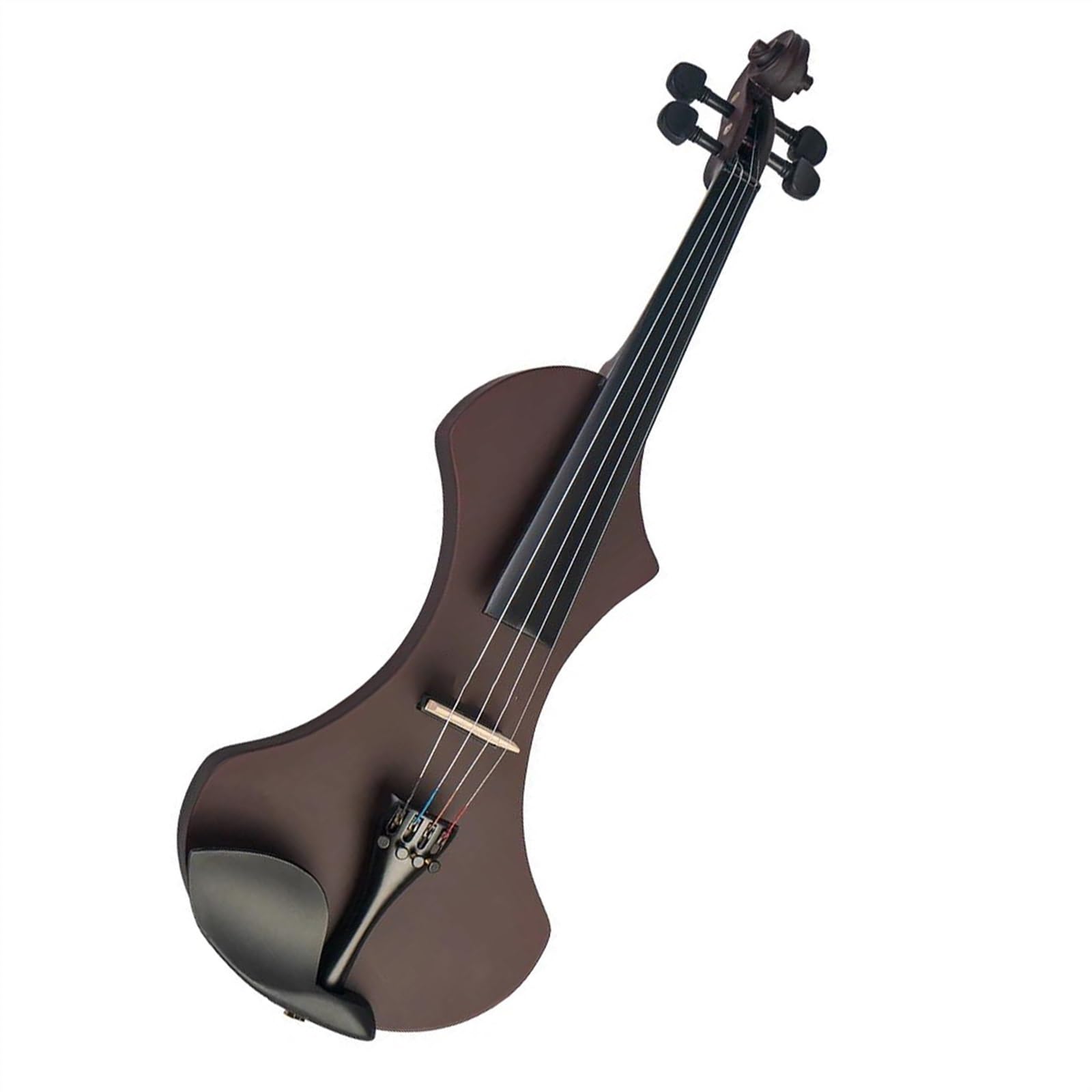 Violini 4/4 Arco per violino Strumento a corde Violino elettrico Violino a 4 corde Violino elettronico KIT elettrico Rosso scuro