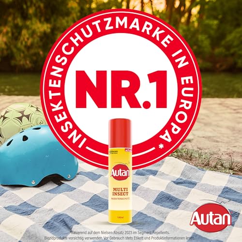 Autan Multi Insect Spray, Multi-Insektenschutz vor Mücken, Stechfliegen und Zecken, Travel Essentials, 1er Pack, (1 x 100 ml)