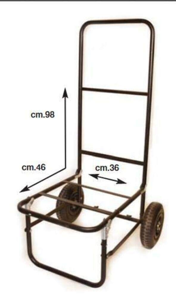 CAMOR Carrello Porta Attrezzatura richiudibile, Ruote pneumatich