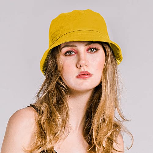 Image of Rosoz 1 & 2 Pack Bucket Hat for Women Men Summer Travel Beach Sun Hat Outdoor Cap Unisex Bucket Hats