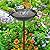YALINKA 58In Freestanding Birdbaths Bowl Outdoor, Standing Garden Bird Bath Feeder Bowl with 3 Bird Statues, Birdbath & Birdfeeder with Metal Stake Garden Yard Lawn Decor (Black)