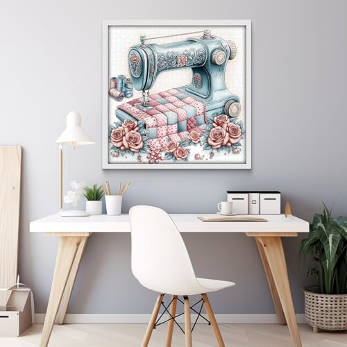 Rompecabezas Vintage de Máquina de Coser para Adultos, 1000 Piezas, Rompecabezas Retro de Flores con Diseño de Rosas miniatura 3
