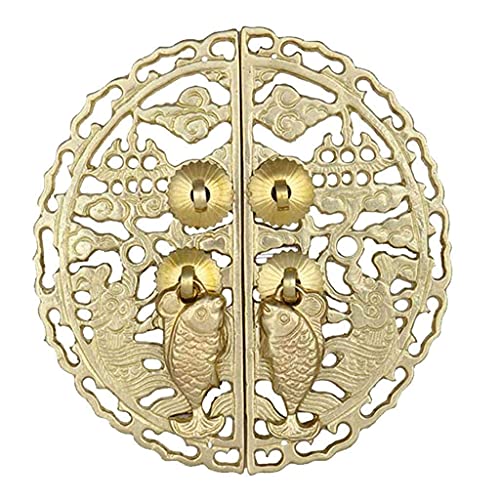 Saifei Labyrinth Door Knockers,Vintage Door Knocker, Antique Solid Brass Rugged Rustic Doorknocker Gate Knocker Great For Furniture Window Door Front Door #TOP26