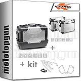 KAPPA MALETA KGR46 + MALETAS LATERALES KVE37APACK2 + PORTAEQUIPAJE MONOKEY + PORTAMALETAS LATERAL RETRO FIT COMPATIBLE CON TRIUMPH BONNEVILLE T100 2019 19