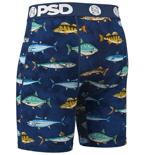 PSD Men's Boxer Briefs - Fresh Waters, 7 Inch Inseam, Moisture-Wicking, 4-Way Stretch, Boxer Briefs for Men, Small3